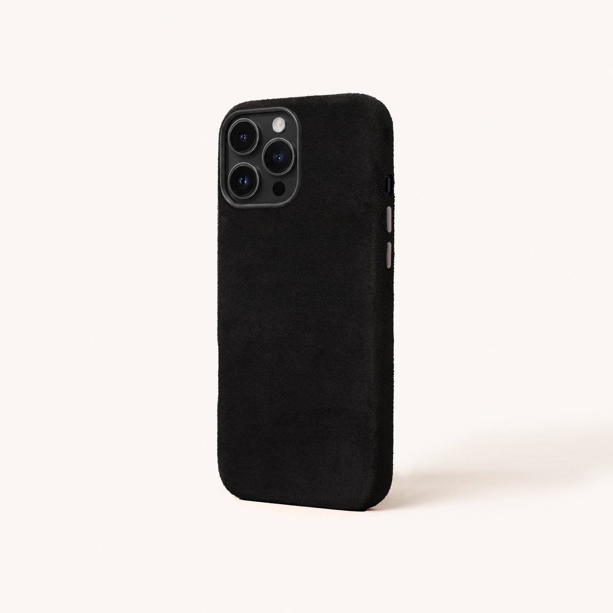 iPhone 12 Pro - Alcantara Case - Black