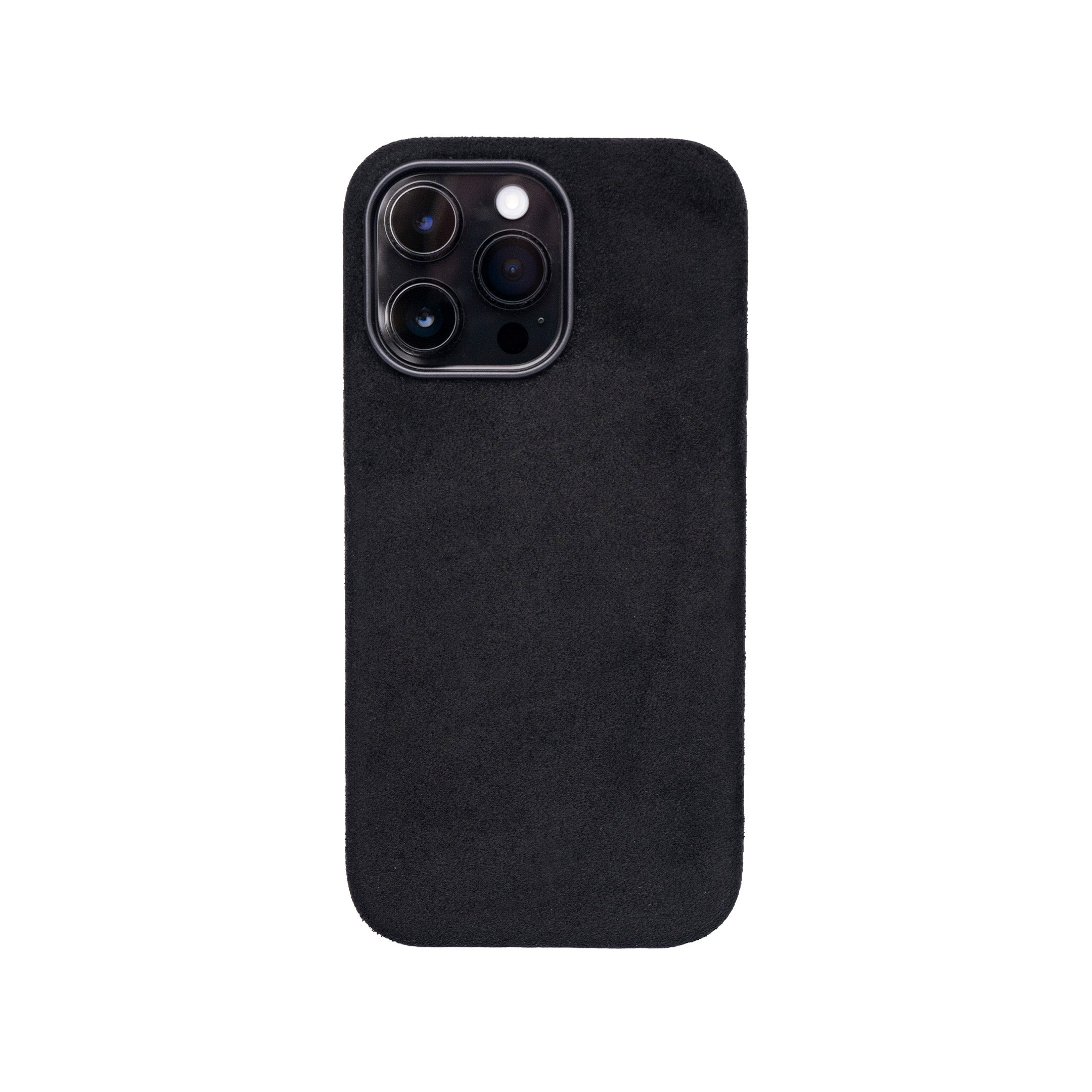 iPhone 15 Pro - Suede Case - Black