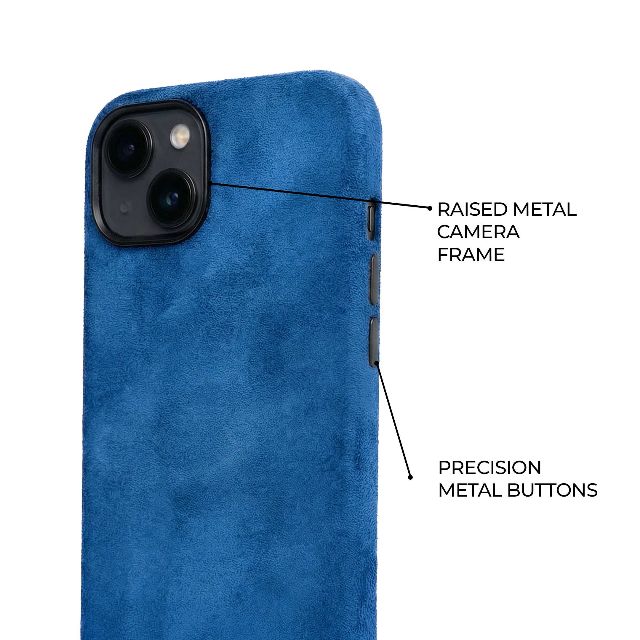 iPhone 13 - Suede Case - Electric Blue