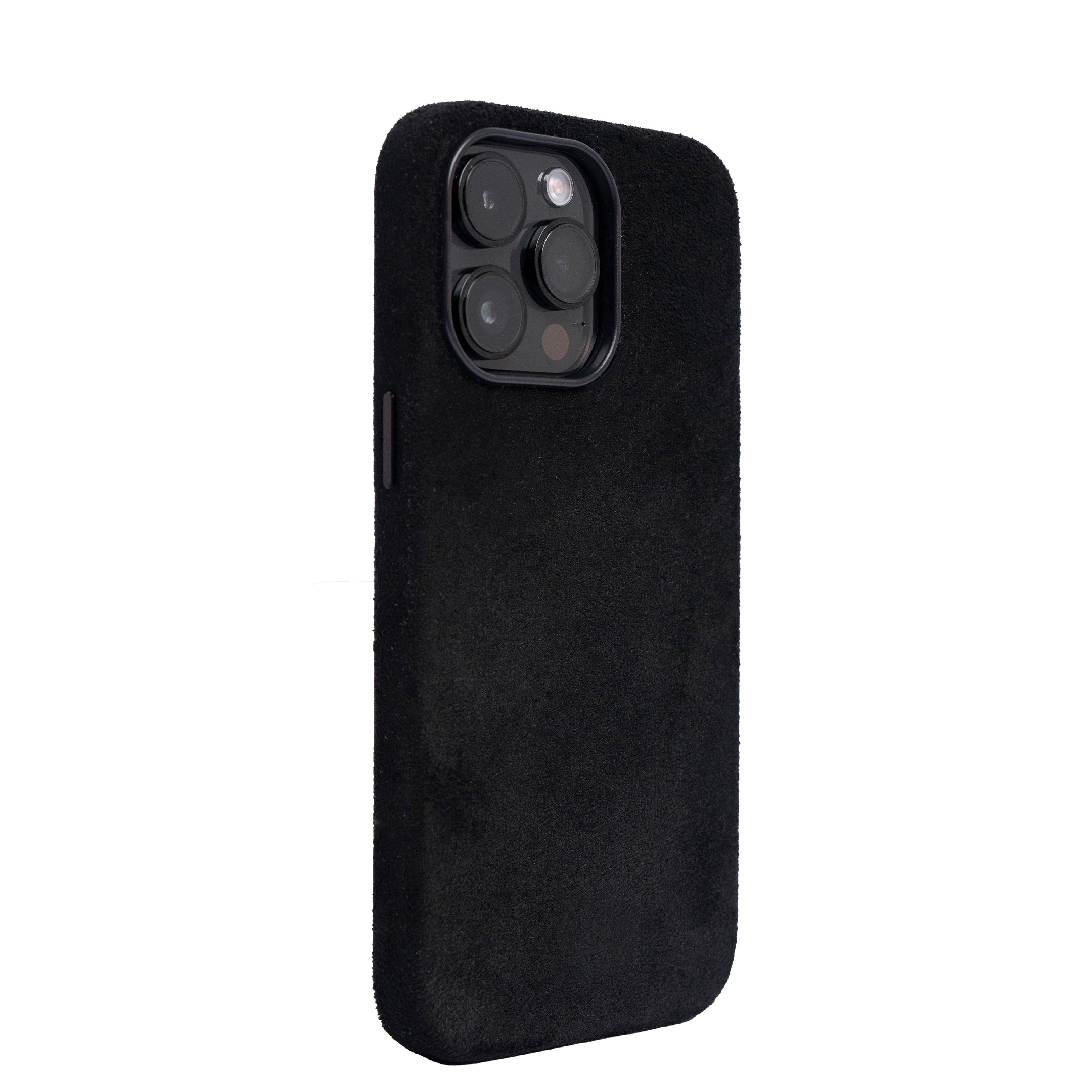 iPhone 14 Pro - Suede Case - Black