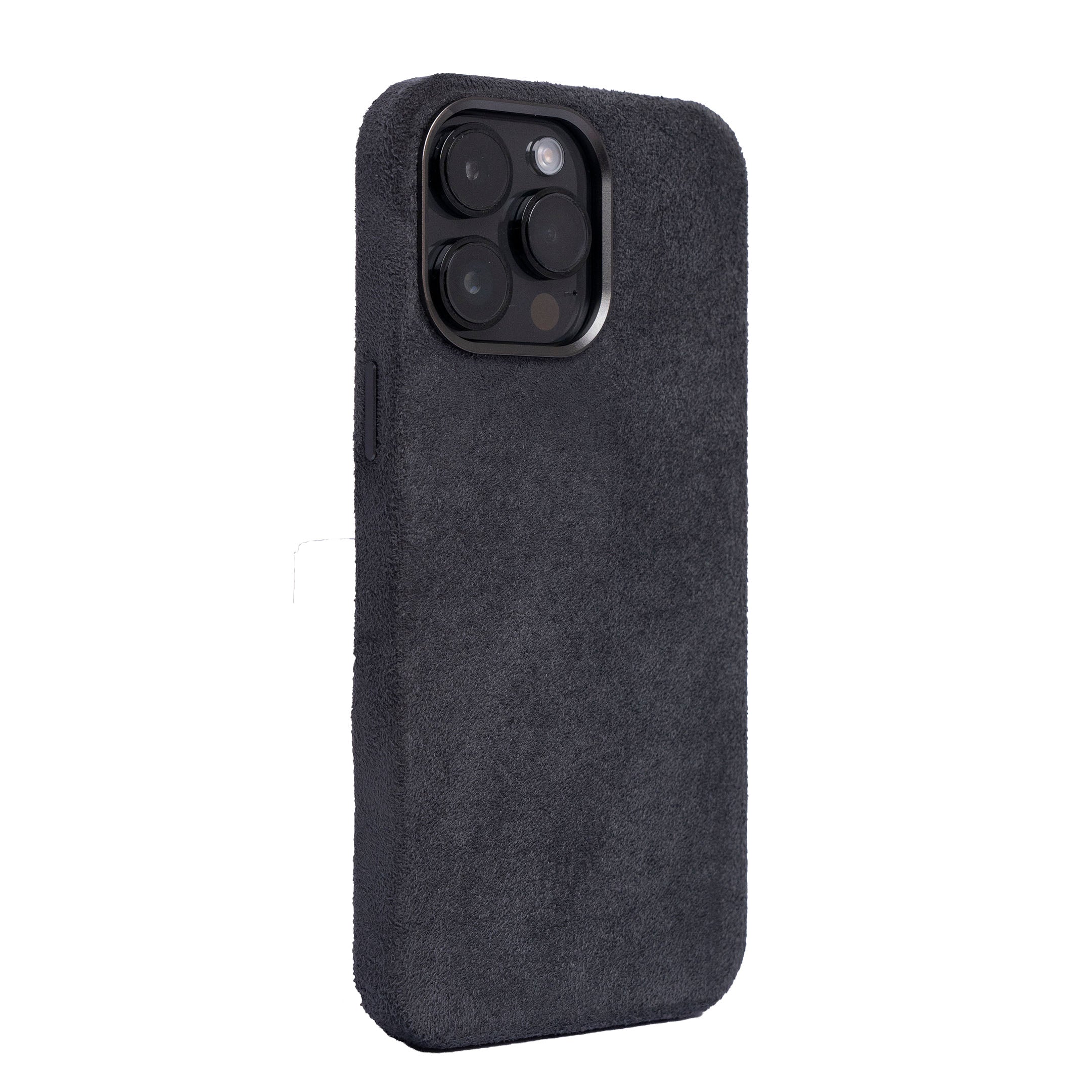 iPhone 15 Pro Max - Suede Case - Dark Gray
