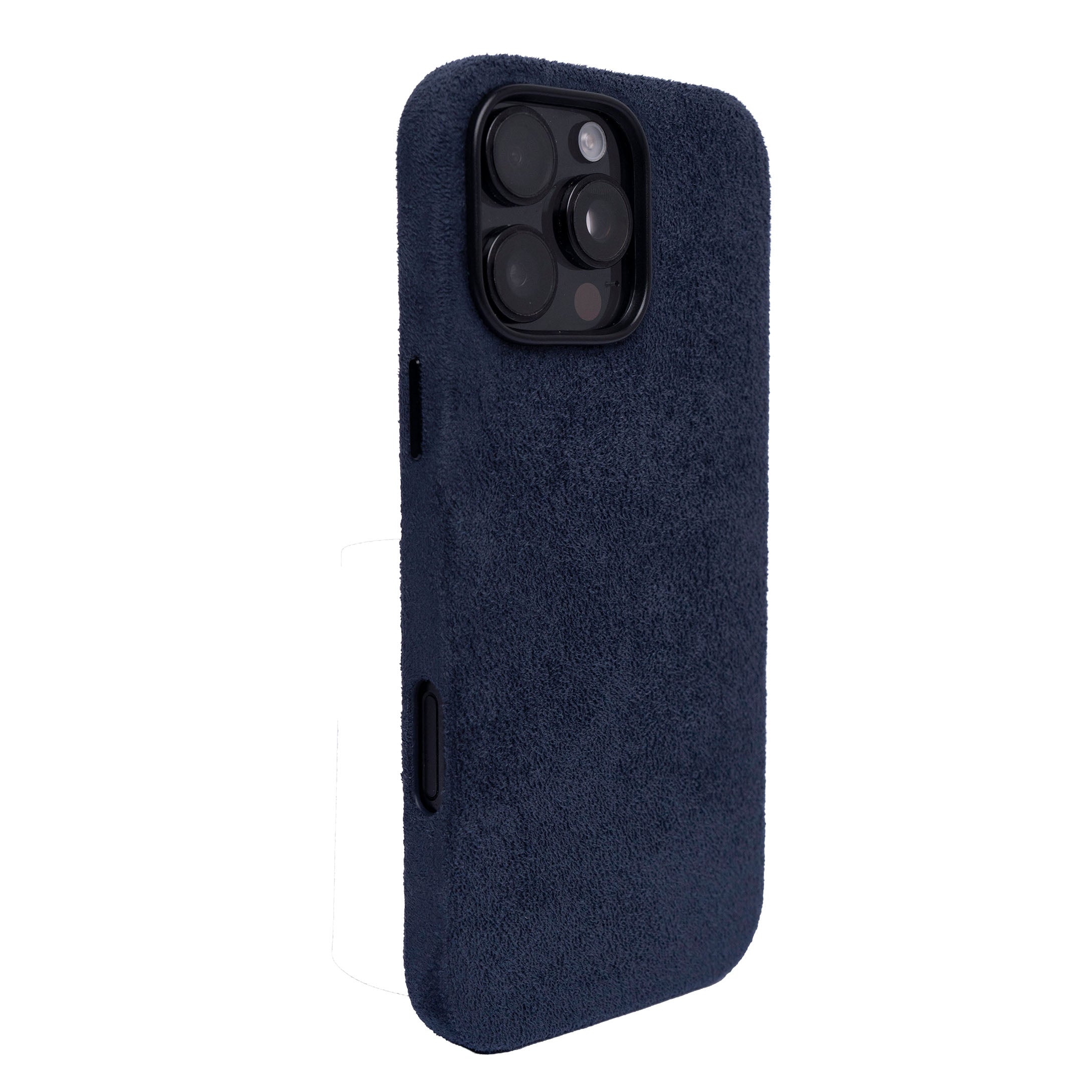iPhone 16 Pro - Suede Case - Navy Blue