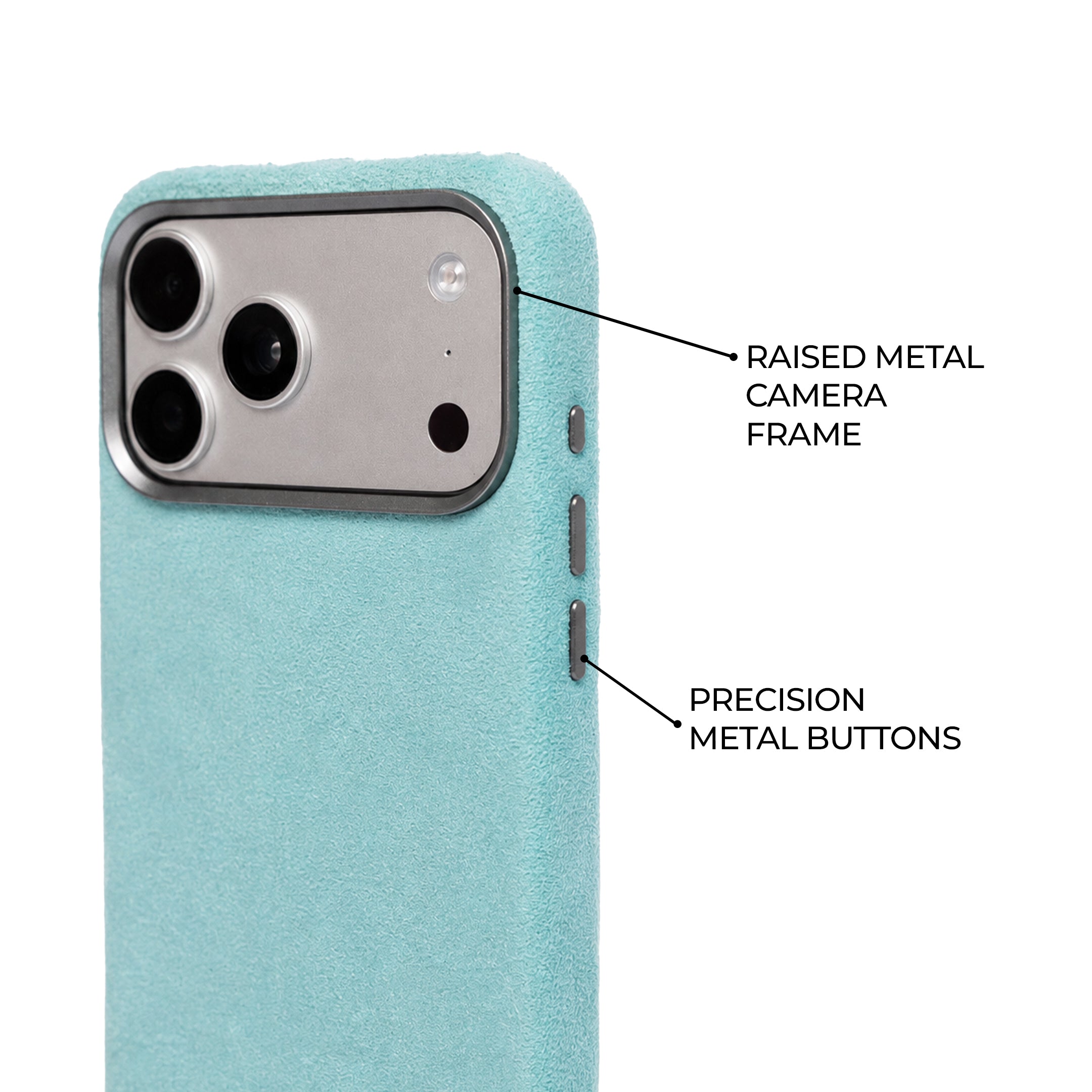 iPhone 17 Pro Max - Suede Case - Turquoise