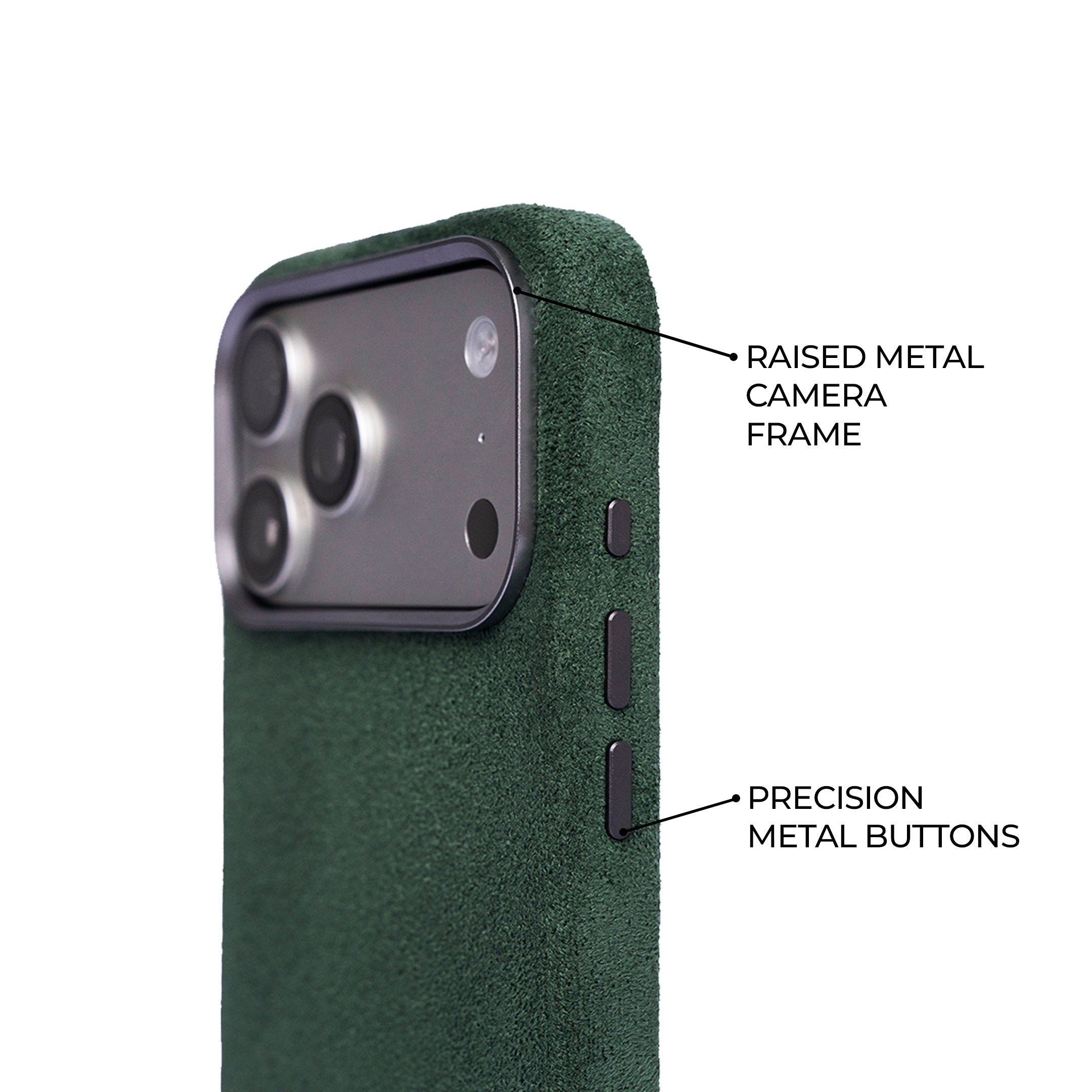 iPhone 17 Pro Max - Suede Case - Green