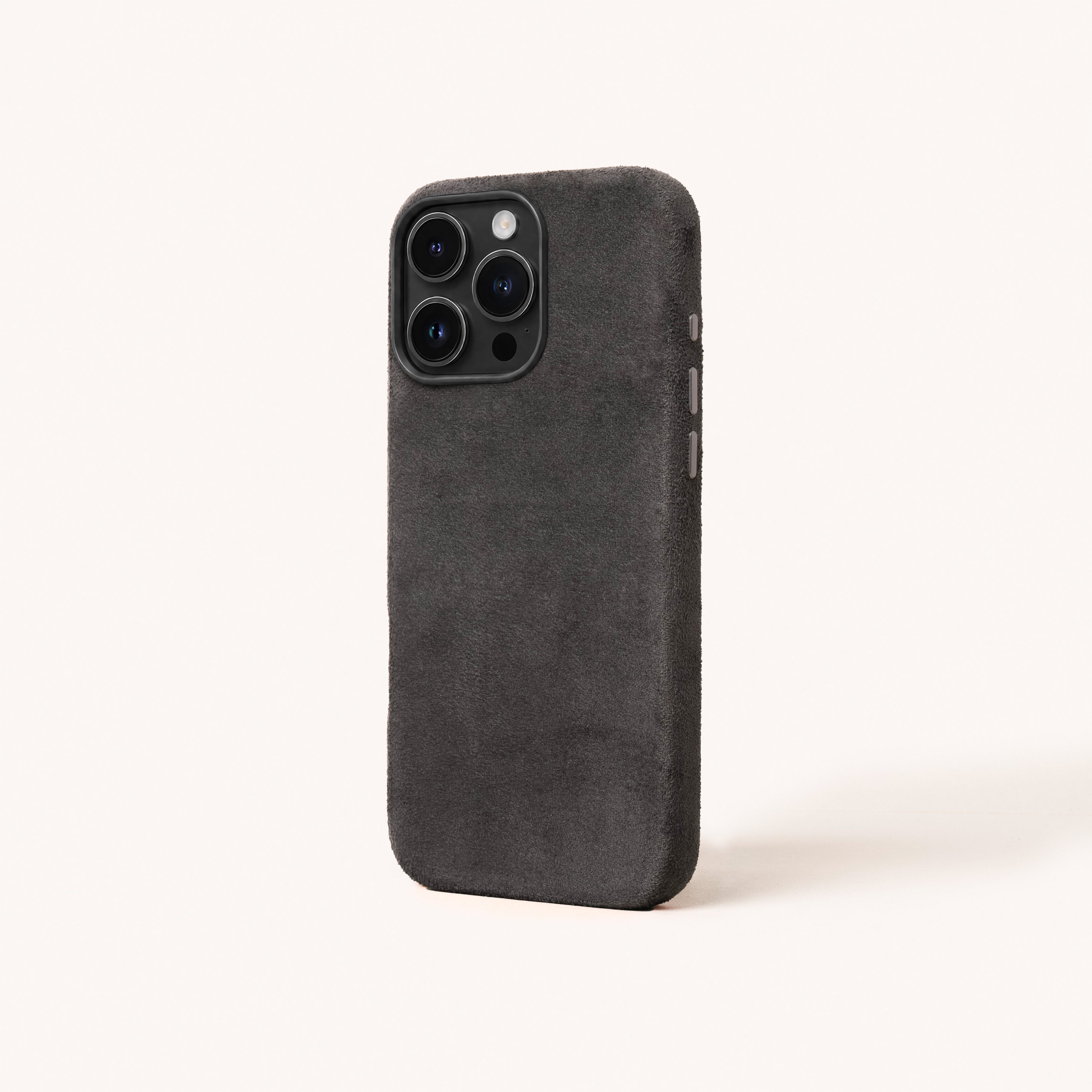 iPhone 15 Pro Max - Alcantara Case - Dark Gray