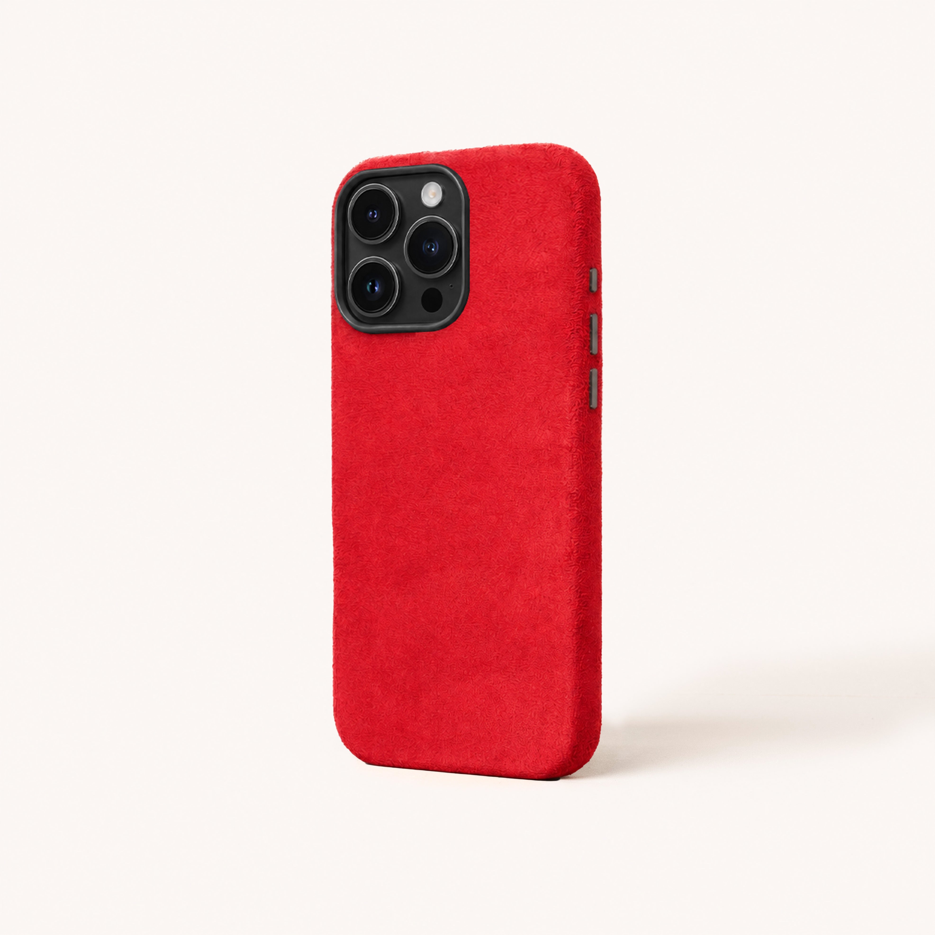 iPhone 16 Pro Max - Alcantara Case - Red