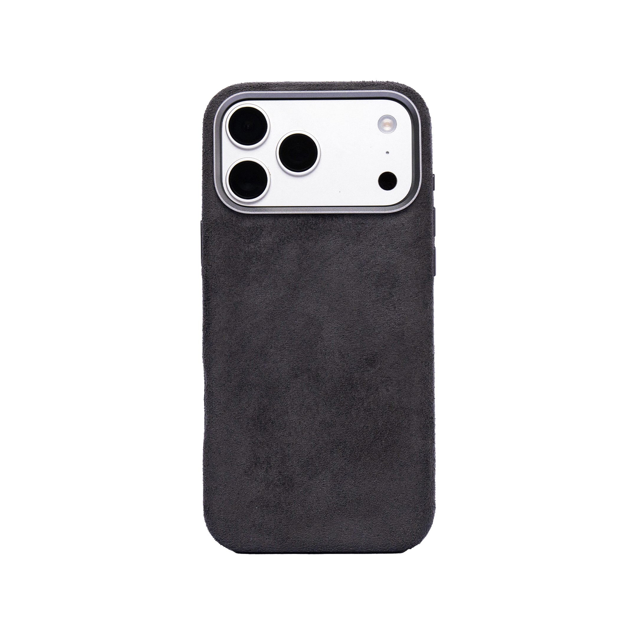 iPhone 17 Pro Max - Suede Case - Dark Gray