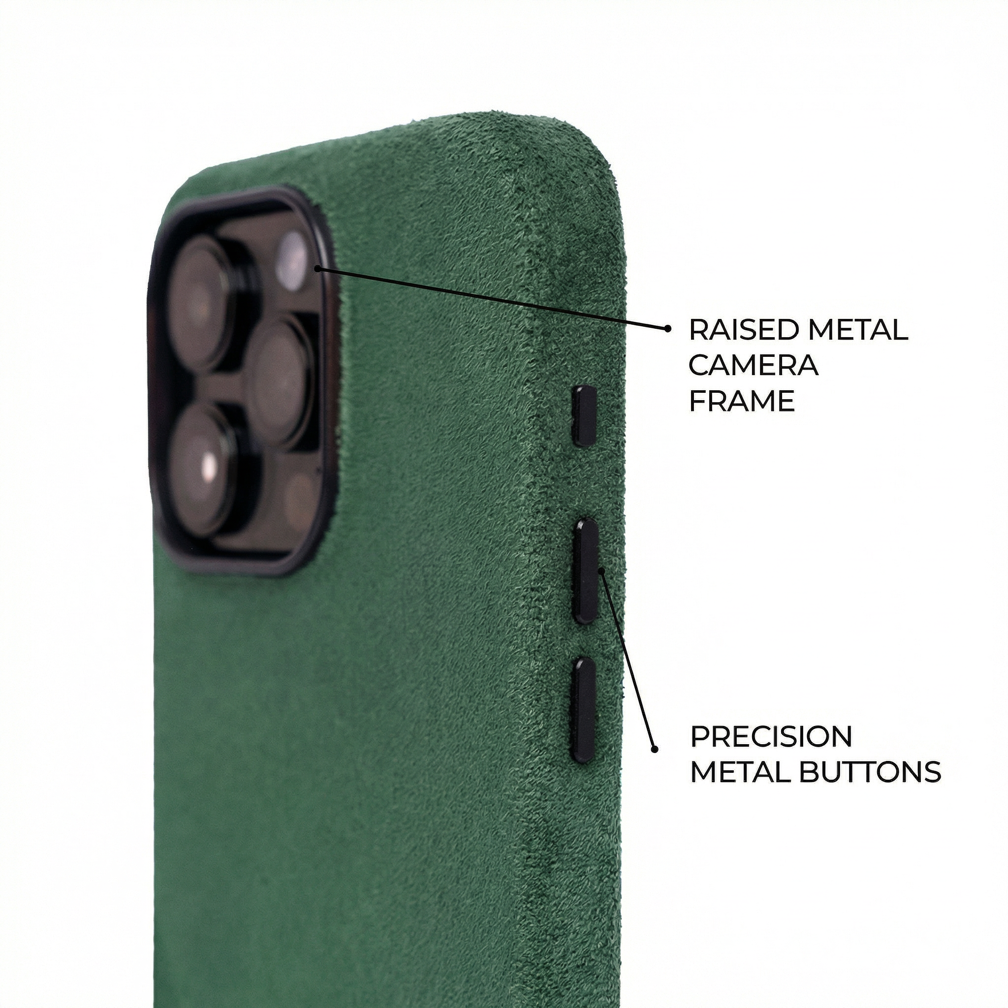 iPhone 16 Pro Max - Suede Case - Green