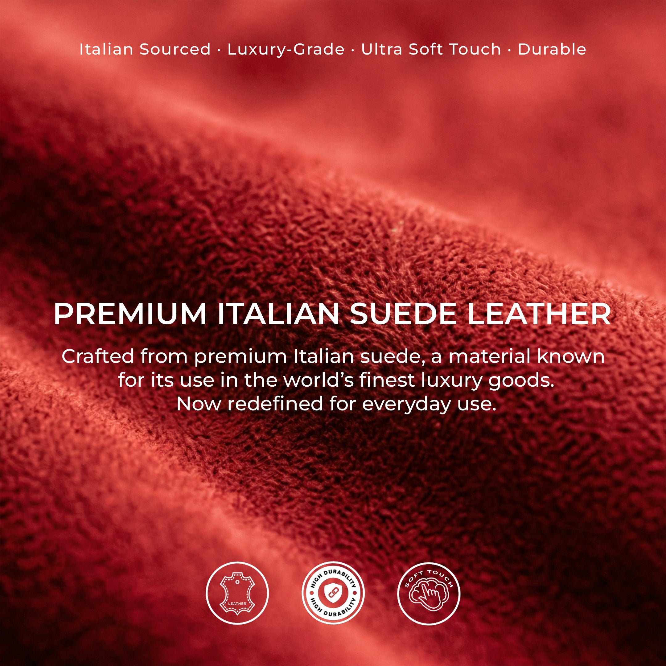 iPhone 16 Pro Max - Suede Case - Red