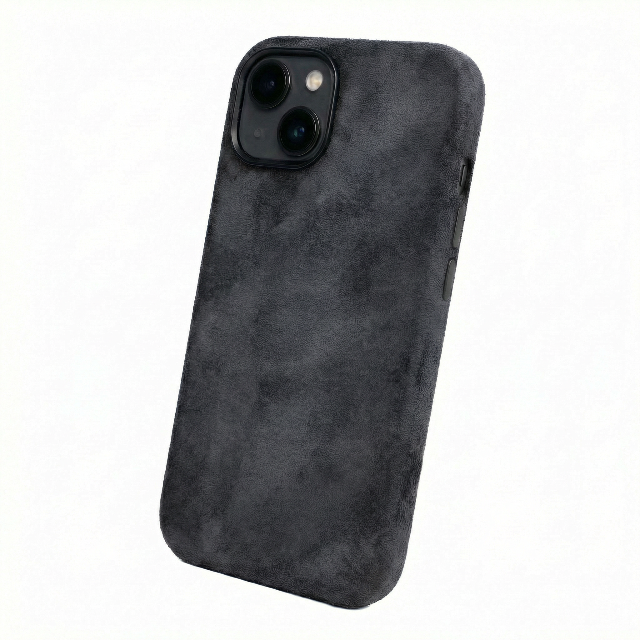 iPhone 15 - Suede Case - Dark Gray