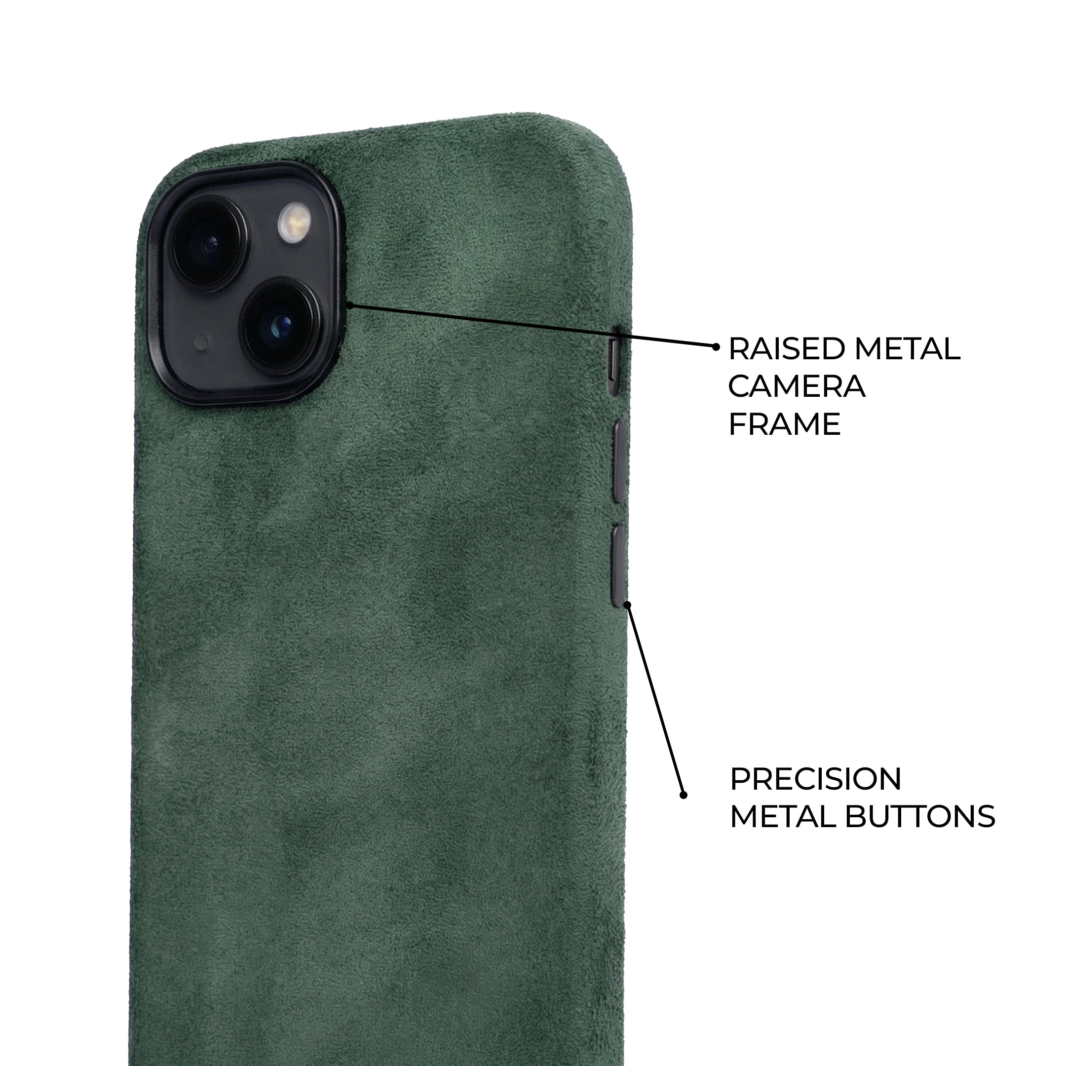iPhone 14 - Suede Case - Green