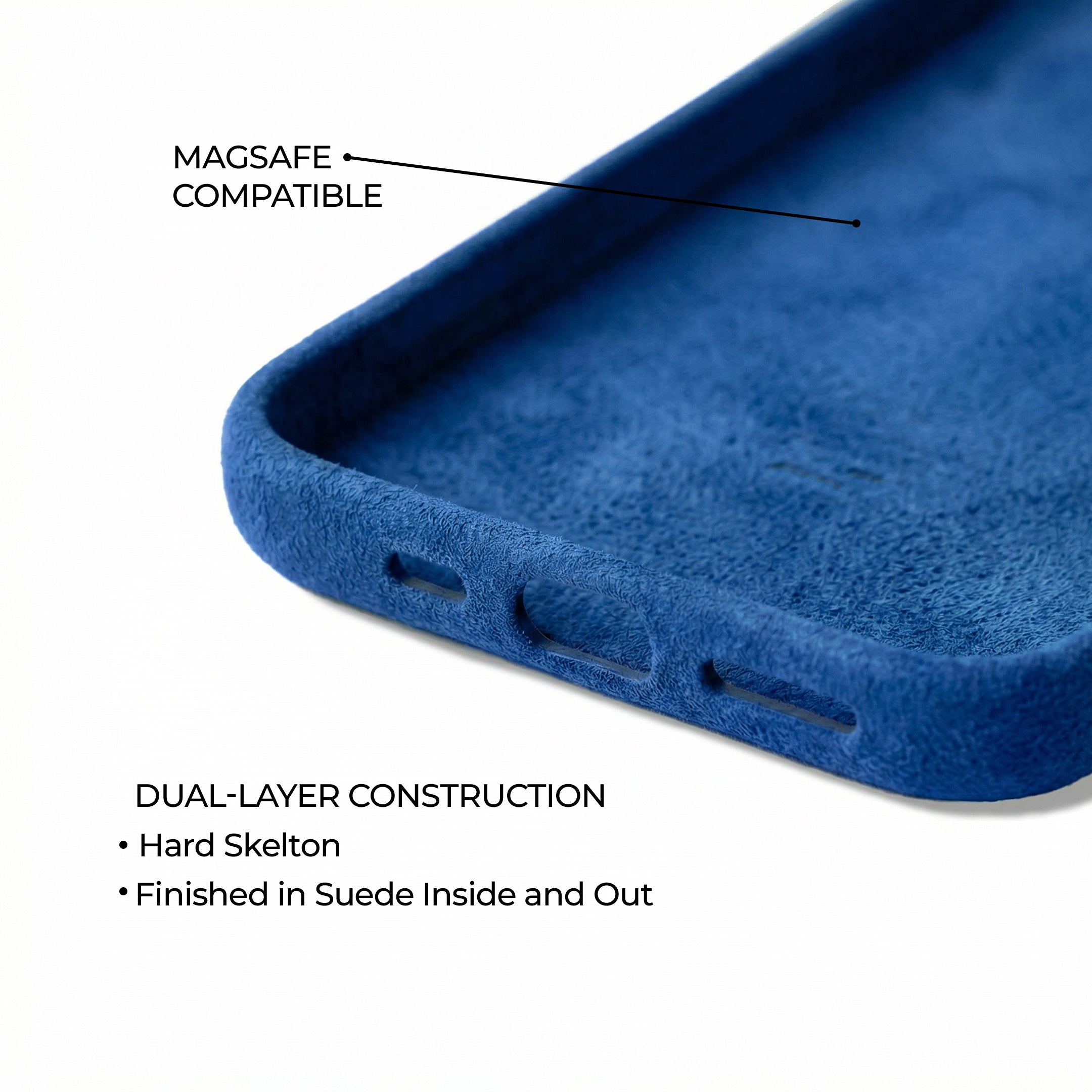 iPhone 13 - Suede Case - Electric Blue
