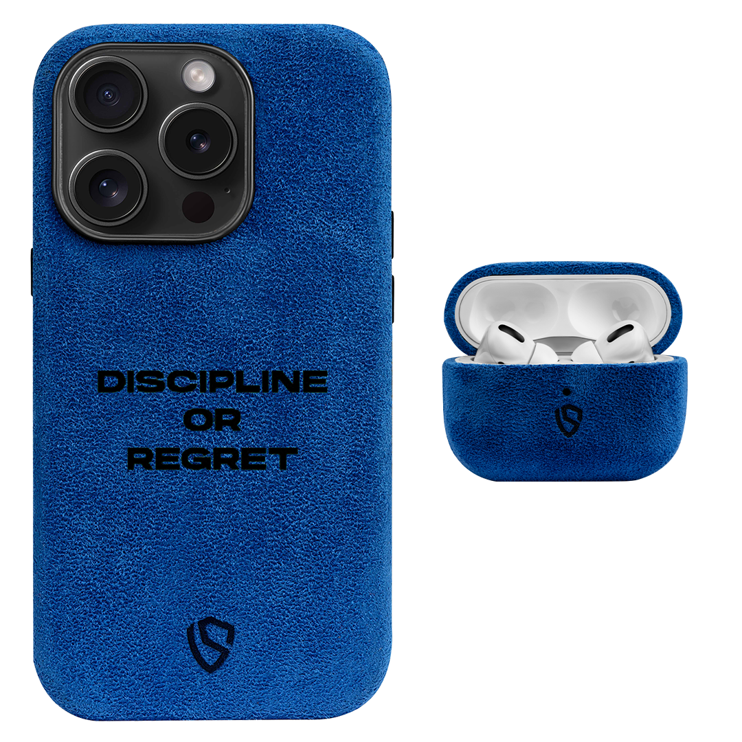 Discipline or Regret - iPhone + Airpods Case