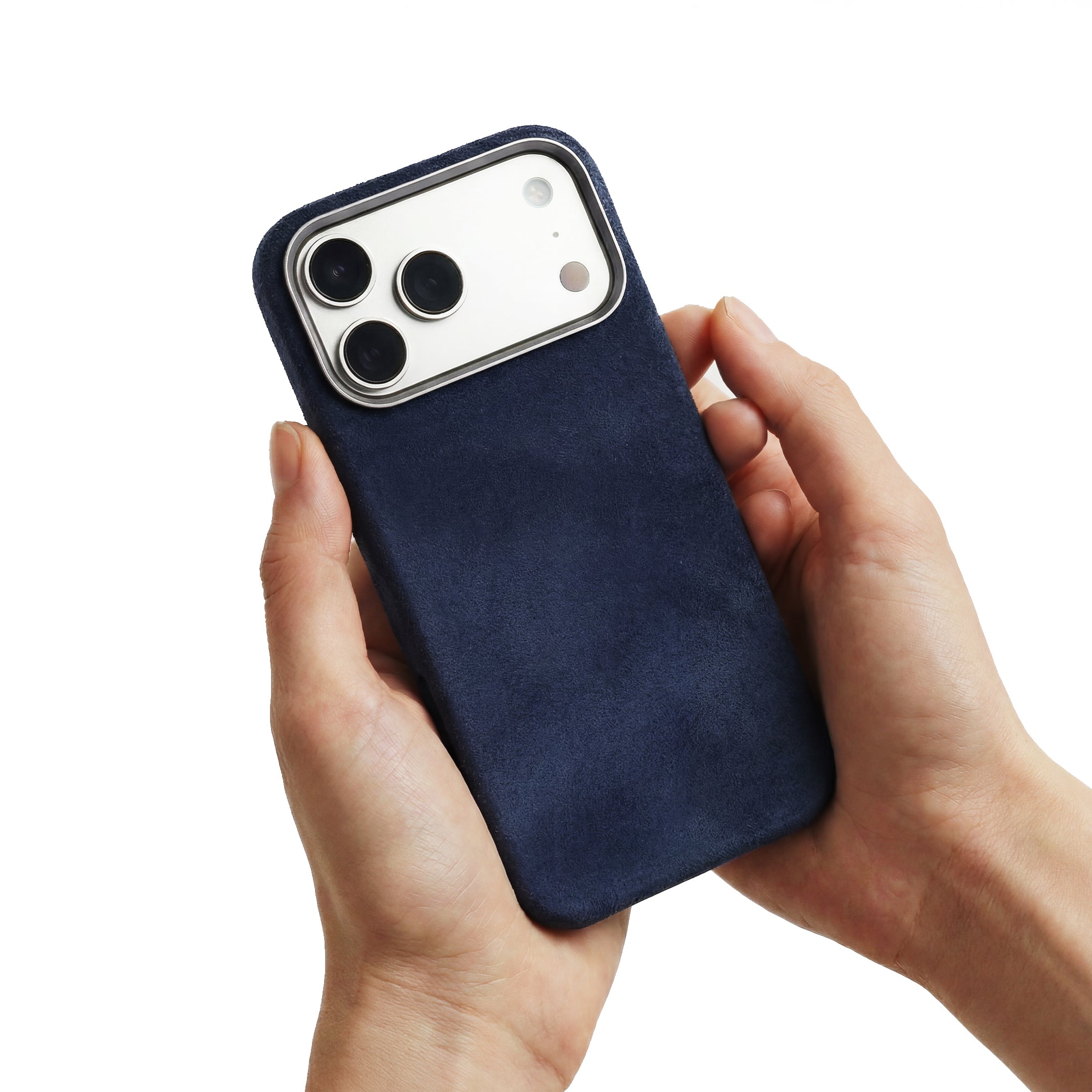 iPhone 17 Pro - Suede Case - Navy Blue