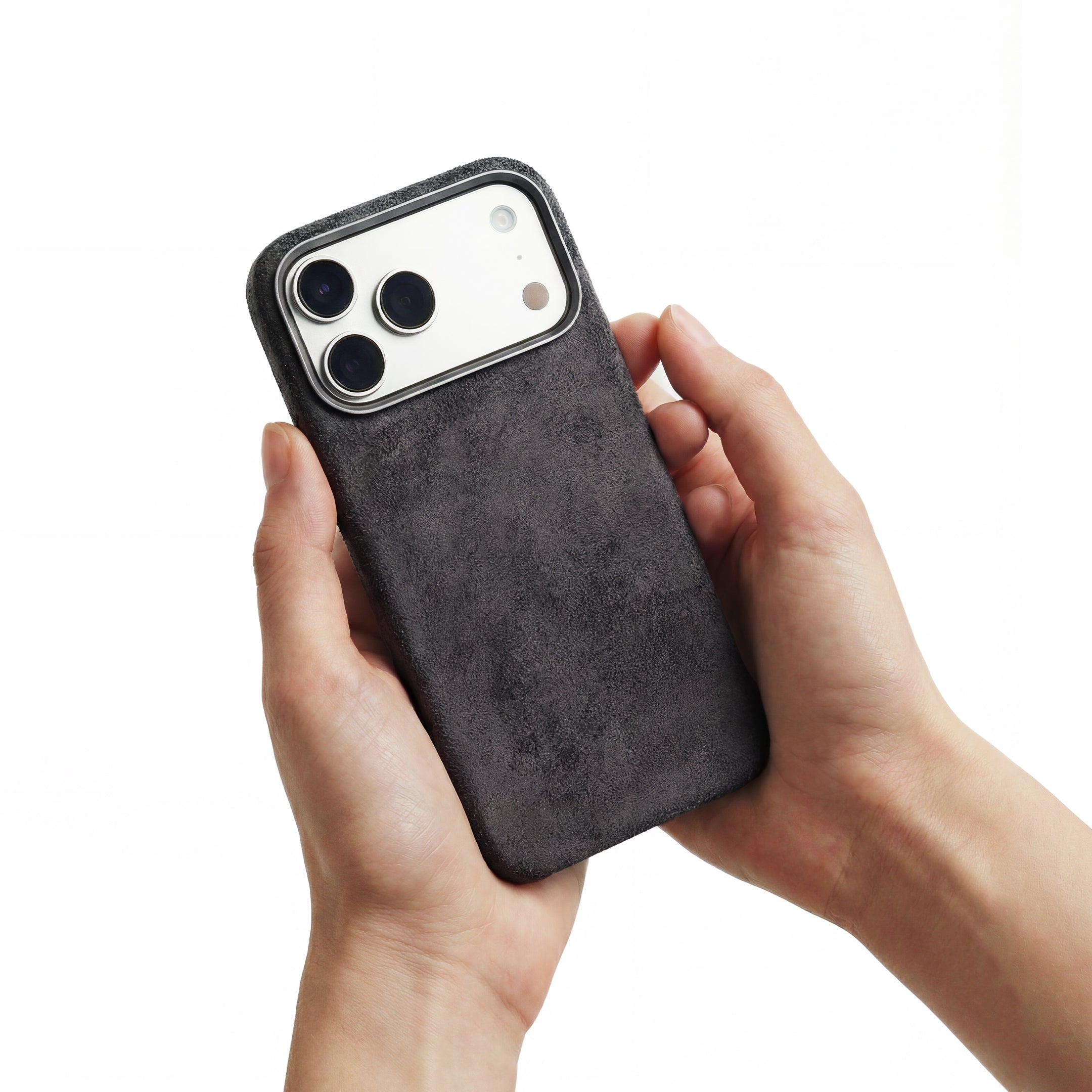 iPhone 17 Pro - Suede Case - Dark Gray