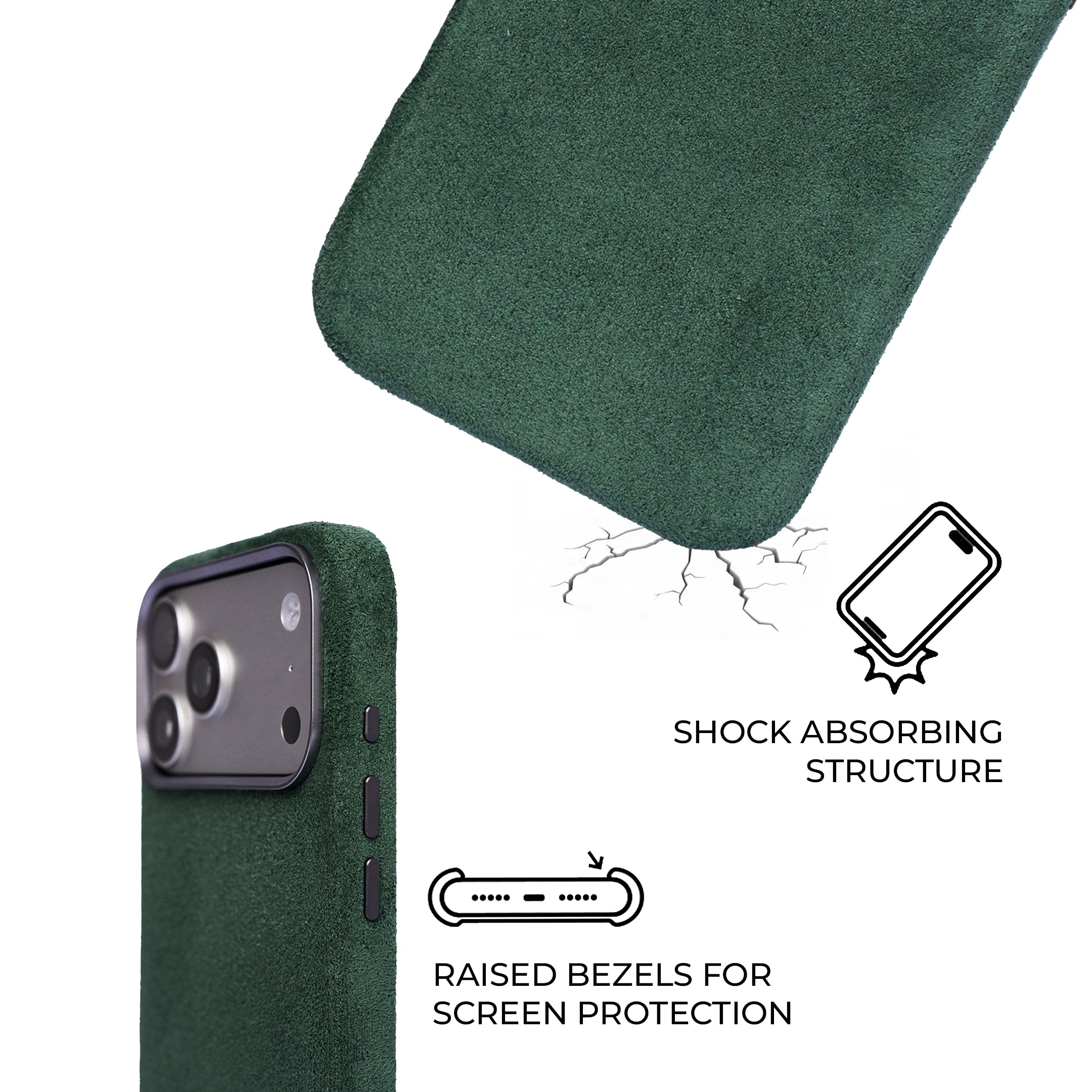 iPhone 17 Pro - Suede Case - Green
