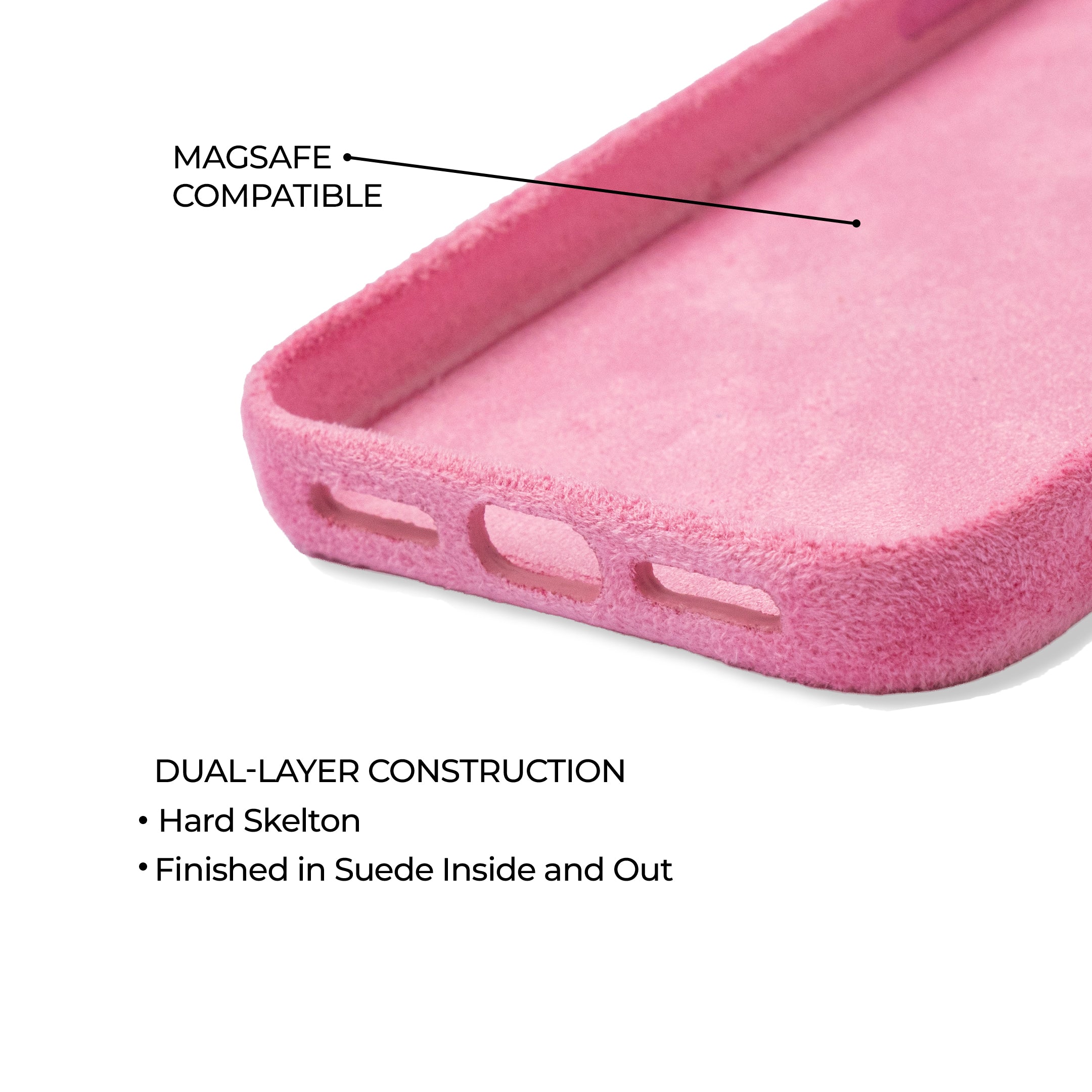 iPhone 17 Pro Max - Suede Case - Pink