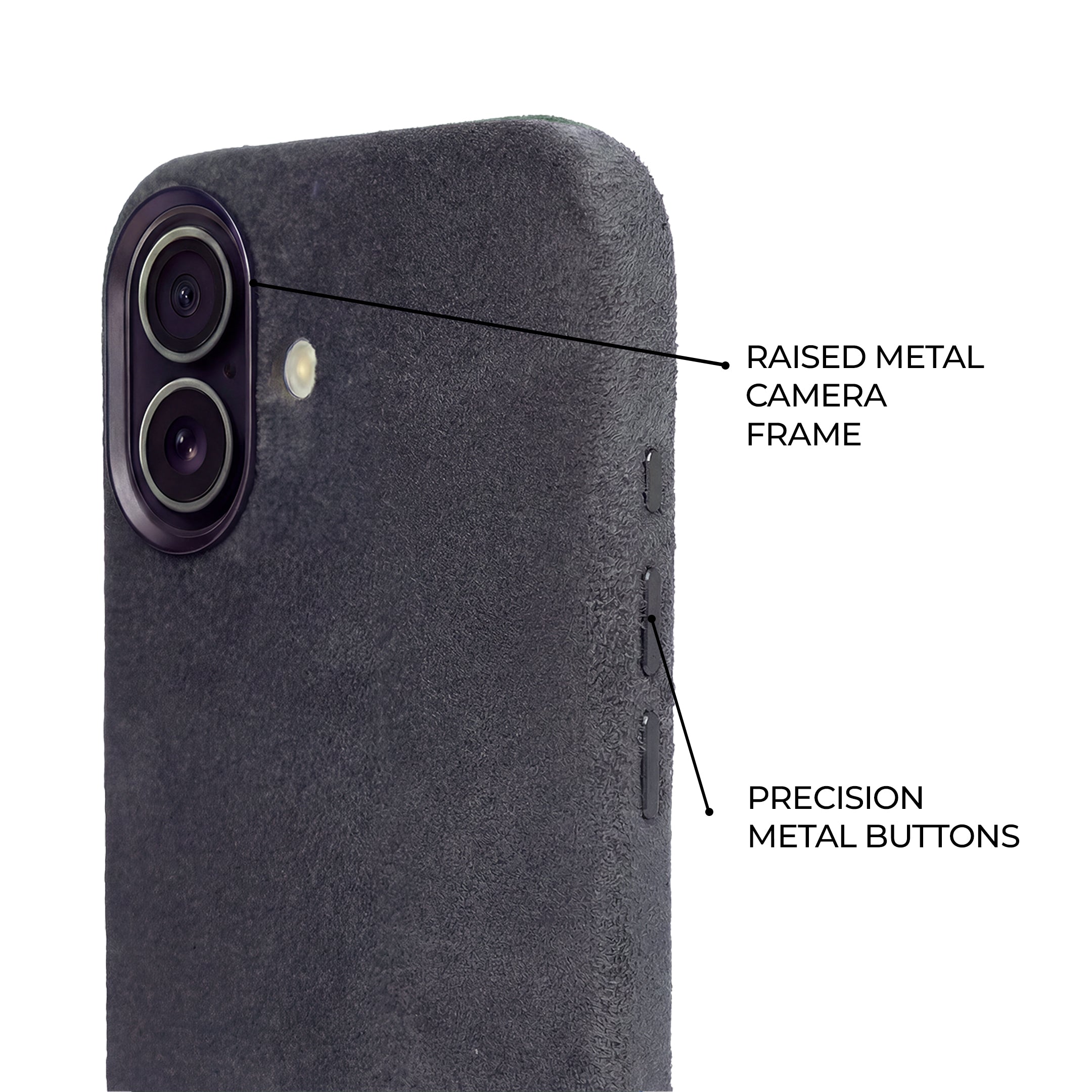 iPhone 17 - Suede Case - Nardo Gray