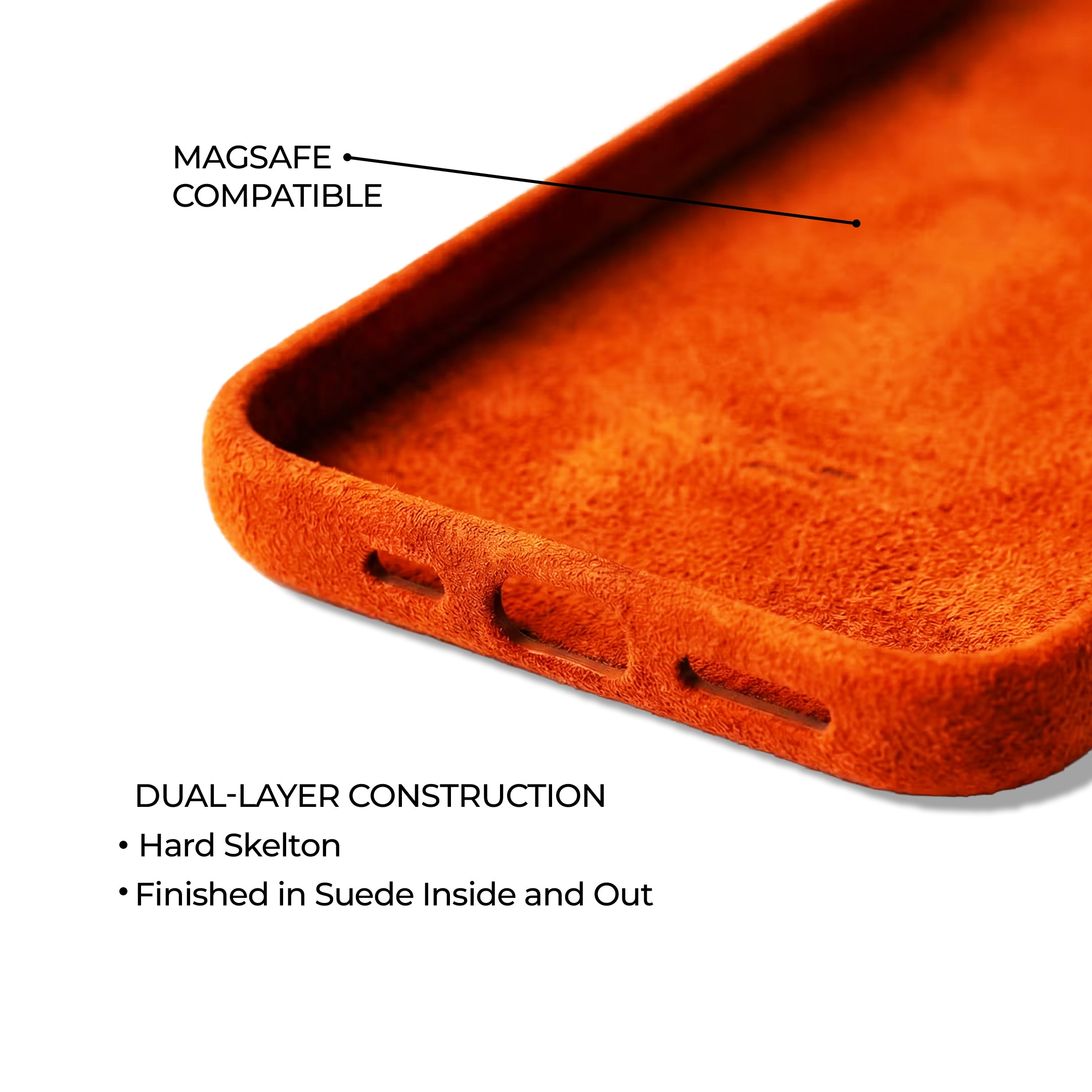 iPhone 17 Pro Max - Suede Case - Orange