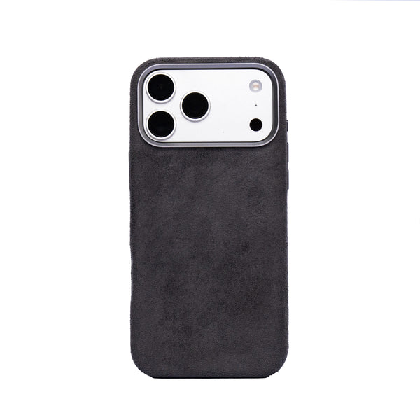 iPhone 17 Pro Max - Suede Case - Dark Gray