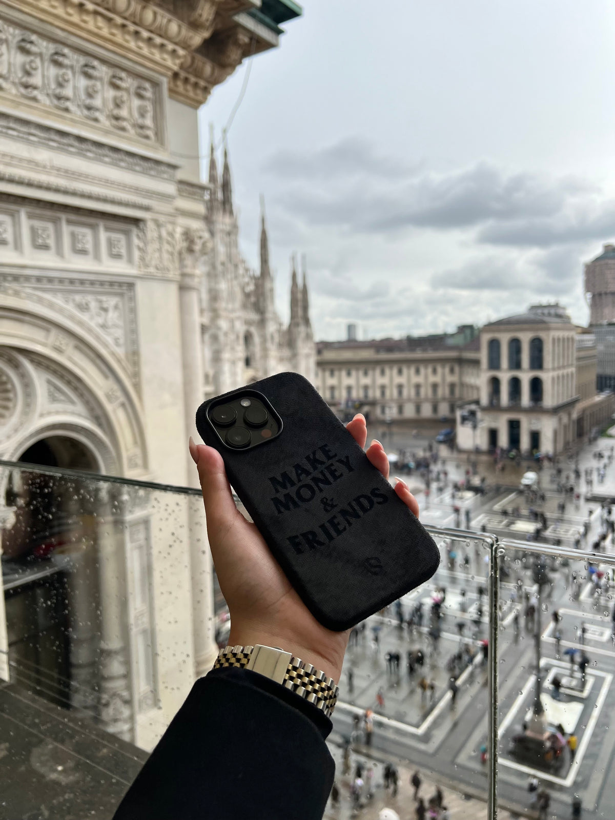 Maya R. — Black suede case