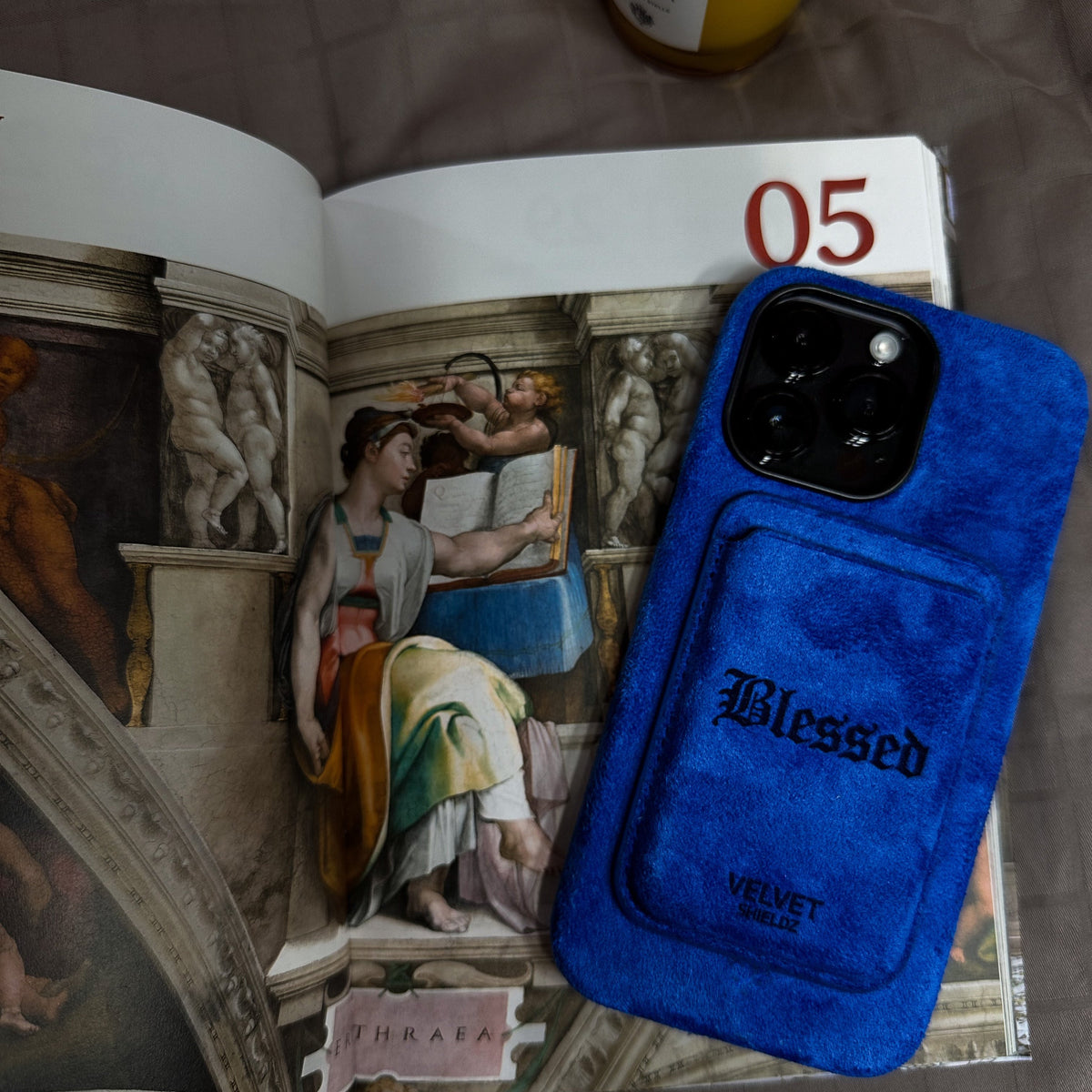 Sofia A. — Blue suede case