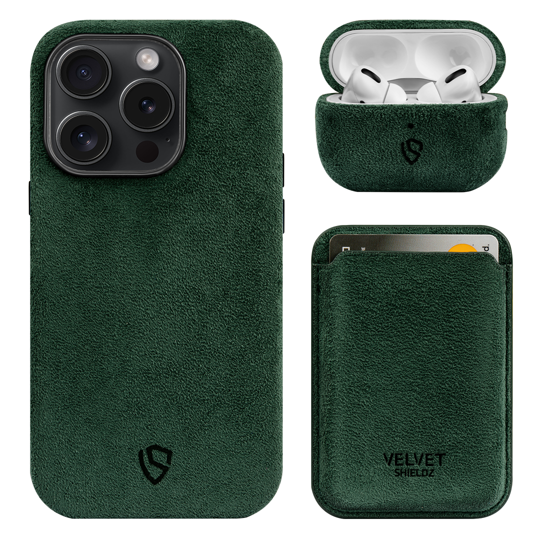 Case+Airpods Case+Wallet - Emerald Delight