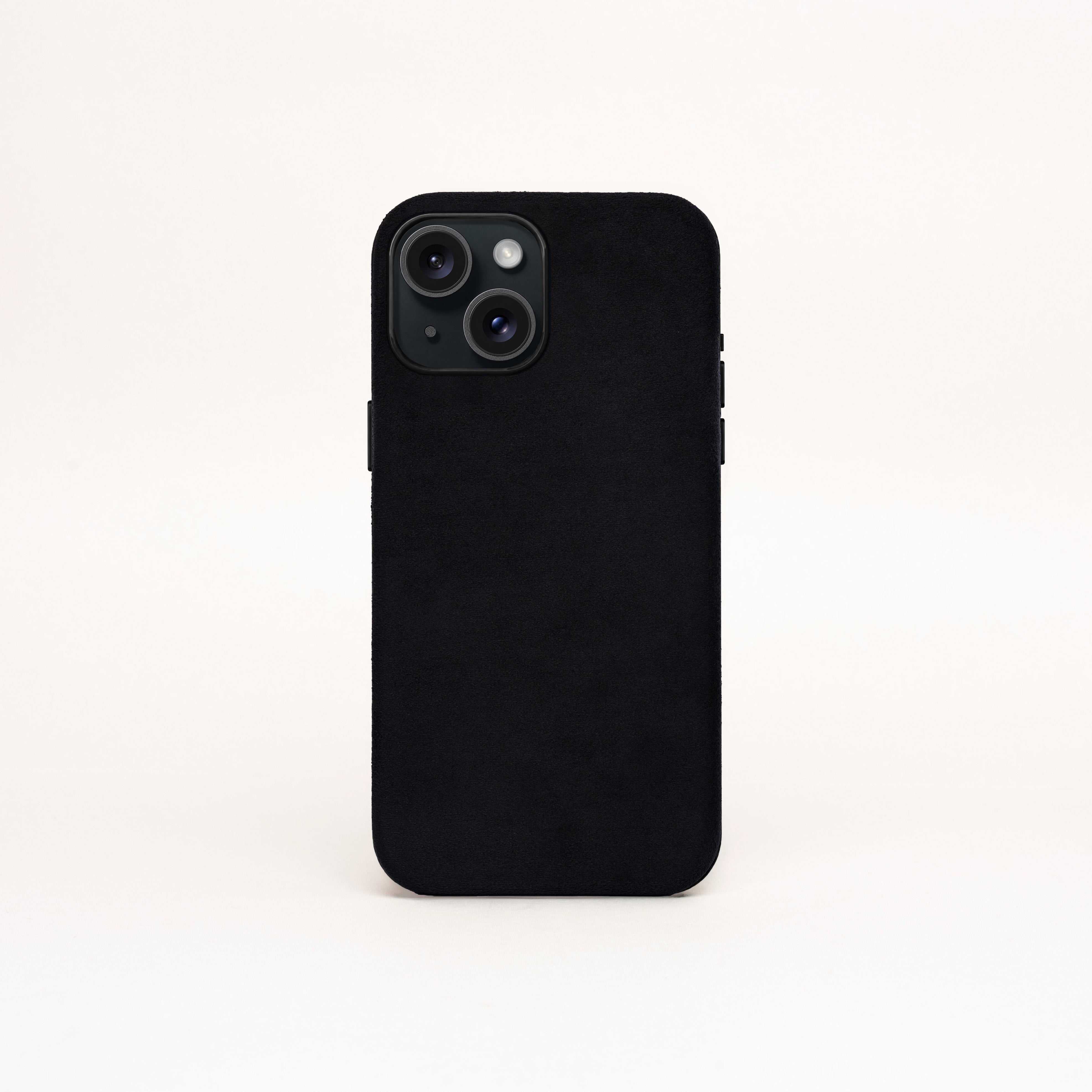 iPhone 15 Plus - Alcantara Case - Black